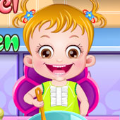 Игра Малышка Хейзел на кухне онлайн